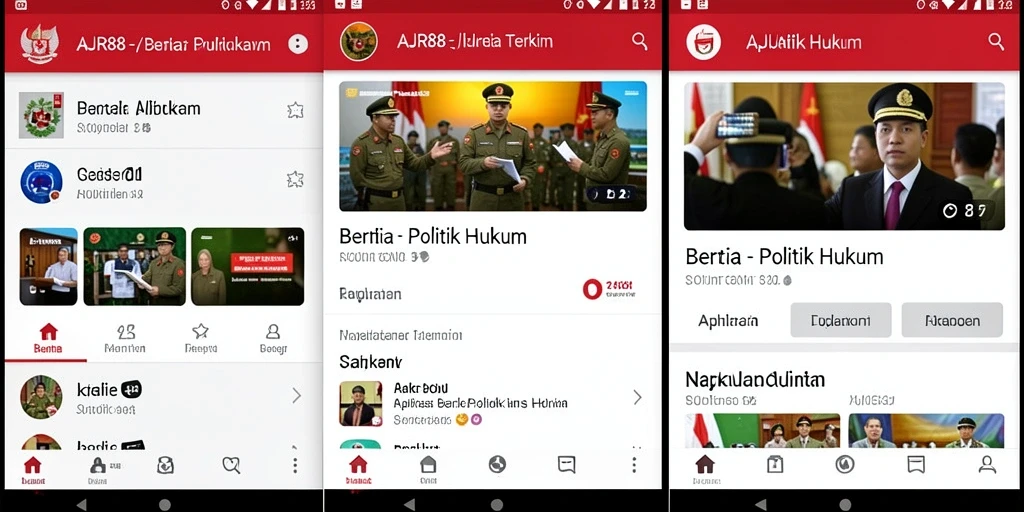 Antarmuka aplikasi AJR88 yang informatif dan mudah digunakan.