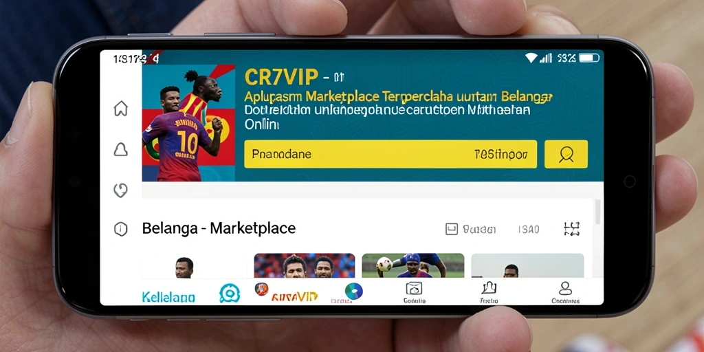 Tampilan antarmuka CR7VIP yang sederhana dan efisien untuk belanja online.