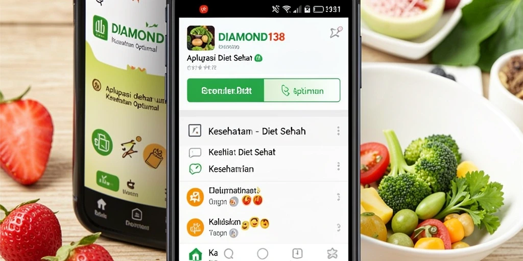 Tampilan antarmuka pengguna DIAMOND138 yang ramah dan menarik untuk Diet Sehat.