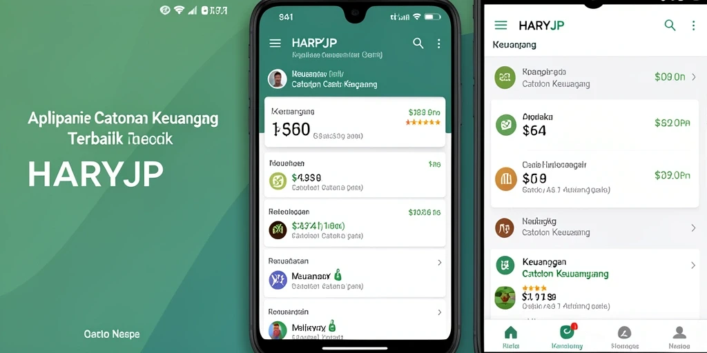 Antarmuka aplikasi HARAPJP yang memudahkan pencatatan keuangan.