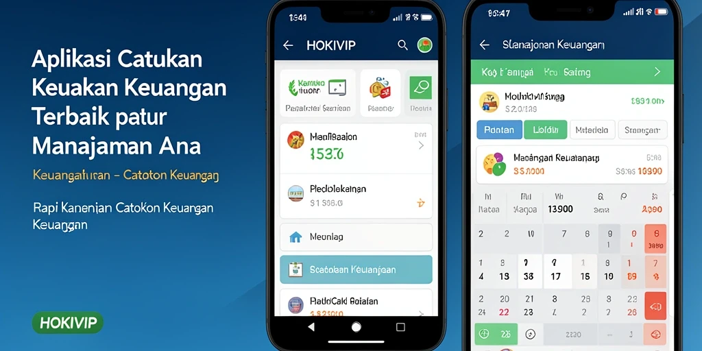 Antarmuka HOKIVIP untuk pencatatan keuangan yang nyaman dan efisien.