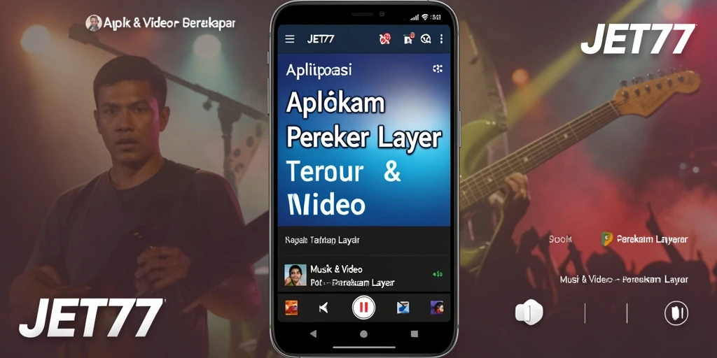 Tampilan antarmuka JET77 yang menarik dan mudah digunakan.