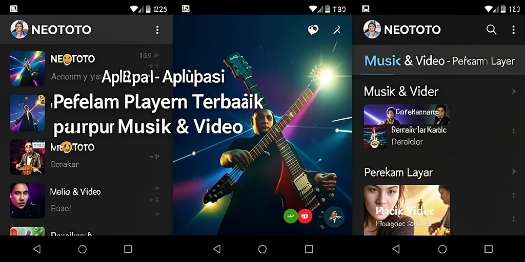 Antarmuka NEOTOTO saat merekam layar dengan fitur perekam yang lengkap.
