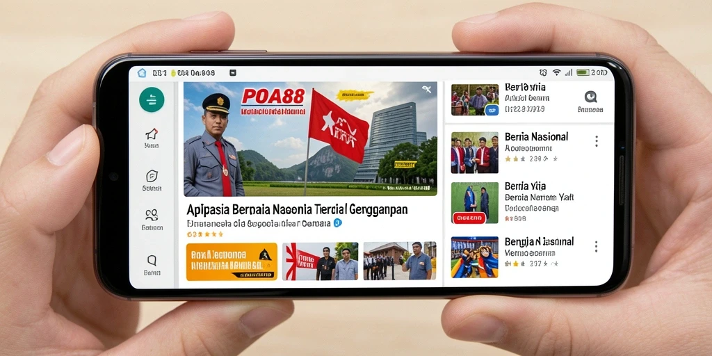 Tampilan antarmuka POA88 dengan berita terkini dan menarik.