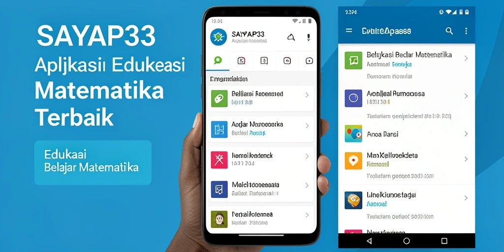 Tampilan antarmuka aplikasi SAYAP33 yang menarik dan interaktif.