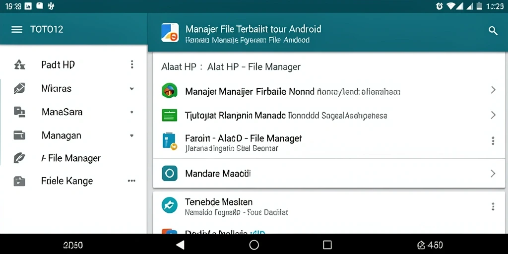 Tampilan antarmuka TOTO12 yang bersih dan fungsional untuk pengelolaan file.